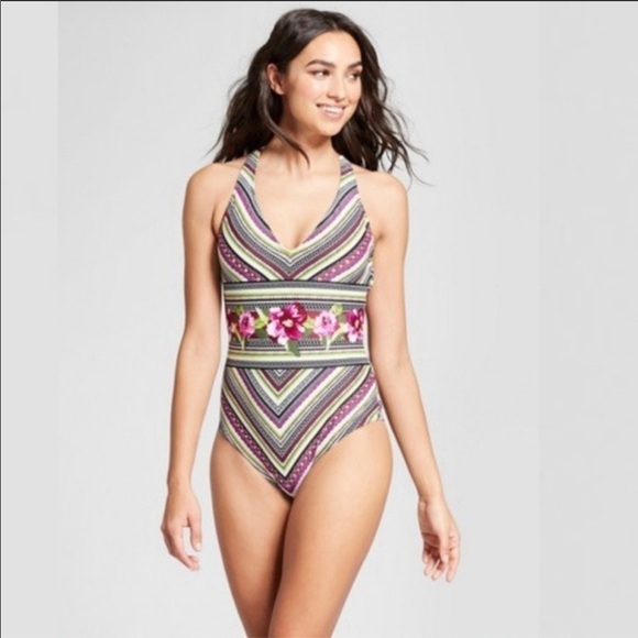 Mossimo Supply Co. Other - NWOT Mossimo Strappy Floral One Piece Swim